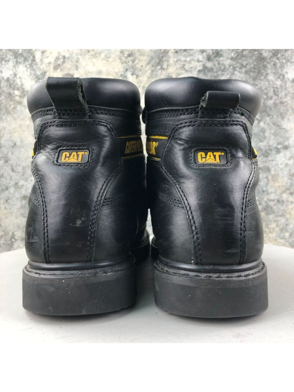 Caterpillar Men's Size 11 Black Leather Soft Toe Lace-Up Oil Resistant Work Boot - Picture 7 of 15
